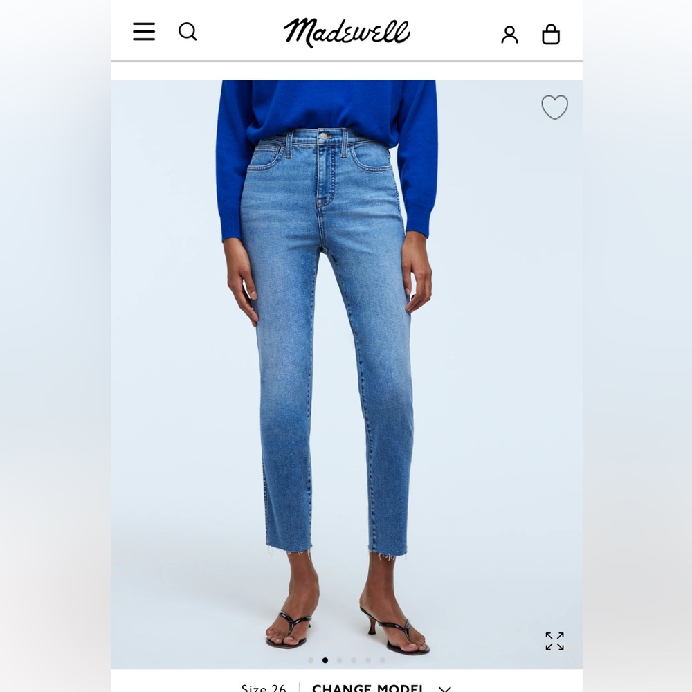 Madewell mom jeans in light blue